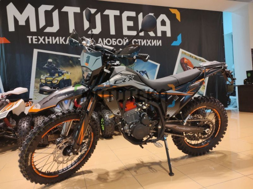 Мотоцикл кроссовый / эндуро Regulmoto (Регулмото) CR - X PRO оранжевый/серый с ПТС фото 2