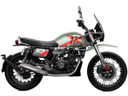 Мотоцикл дорожный CYCLONE (Циклон) RE3 Scrambler (SR400 - A) 2024 зеленый с ПТС Мотоцикл дорожный CYCLONE (Циклон) RE3 Scrambler (SR400 - A) 2024 зеленый с ПТС