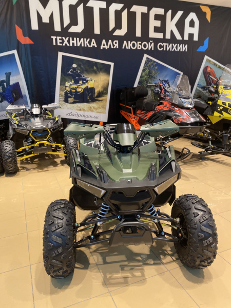 Квадроцикл детский FXMOTO (ФХМото) TANK 125 зелёный (машинокомплект) | Мототека