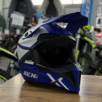 Шлем мото кроссовый Мототека ( MOTOTEKA ) TQ 602 PURPLE/WHITE M