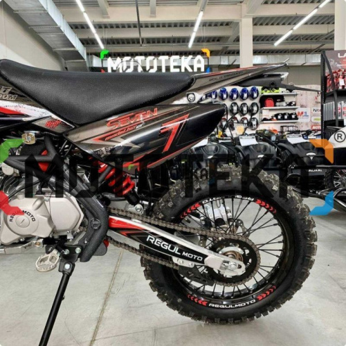 Питбайк Regulmoto (Регулмото) SEVEN MEDALIST PRO 49cc (150) 19/16 чёрный/красный фото 37