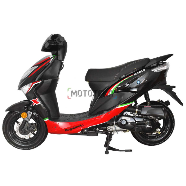 Скутер Regulmoto (Регулмото) EAGLE 50 (LJ50QT - 3L) чёрный/красный | Мототека