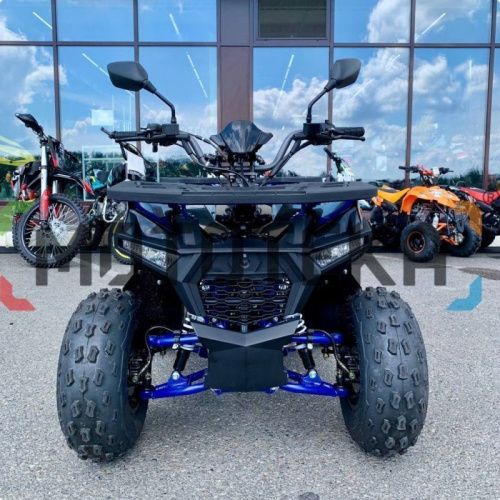 Квадроцикл детский Мотомир ATV Hammer 125 (серия 3) CAST WHEELS чёрный/синий (машинокомплект) фото 4 Квадроцикл детский Мотомир ATV Hammer 125 (серия 3) CAST WHEELS чёрный/синий (машинокомплект) фото 4