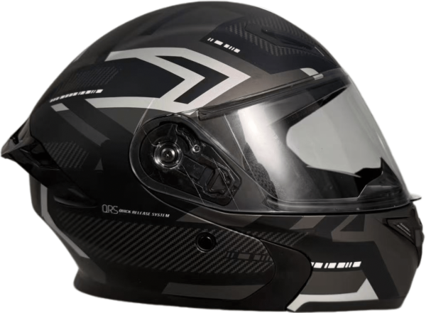 Шлем мото интеграл Helmet TQ 902 чёрный/белый XL | Мототека