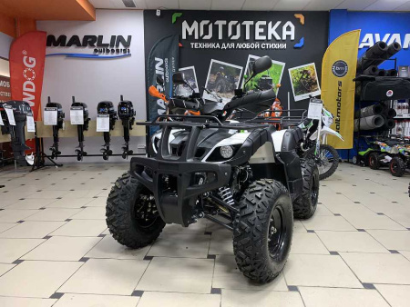 Квадроцикл Мотомир Jaeger 200 белый/зеленый (машинокомплект) - купить с доставкой, цены в интернет-магазине Мототека