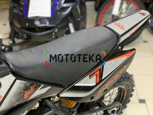 Питбайк Regulmoto (Регулмото) SEVEN PRO 49cc (150) 17/14 чёрный/оранжевый фото 7