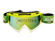 Мотоочки кроссовые AiM (Аим) (PRO) 157-900 Lime-White Glossy