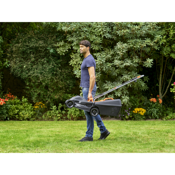 Газонокосилка электрическая несамоходная BLACK+DECKER (Блек + Декер) BEMW351, 32см, 1000 Вт, 35 л | Мототека
