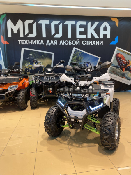 Квадроцикл детский Мотомир ATV ARMIS 125 белый/зелёный (машинокомплект) | Мототека Квадроцикл детский Мотомир ATV ARMIS 125 белый/зелёный (машинокомплект) | Мототека
