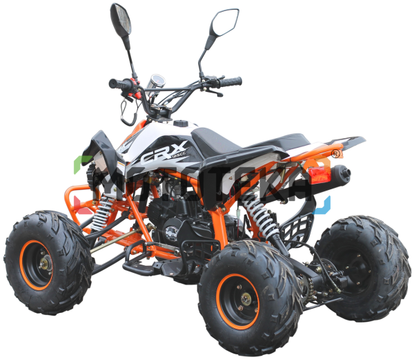 Квадроцикл детский Motax (Мотакс) ATV T - Rex LUX 125 (машинокомплект) белый/оранжевый | Мототека