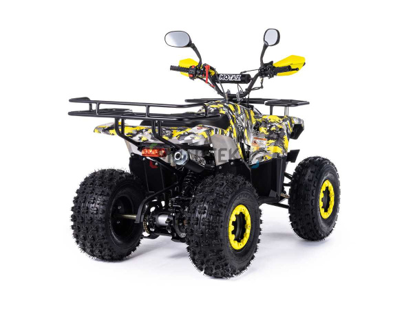 Квадроцикл детский Motax (Мотакс) ATV Grizlik Super LUX 125 жёлтый камуфляж (машинокомплект) | Мототека