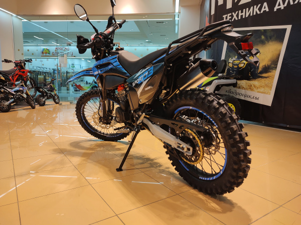 Мотоцикл кроссовый / эндуро Regulmoto (Регулмото) Sport - 003 PR PRO 300 (4 valves) 5 передач чёрный/синий с ПТС | Мототека