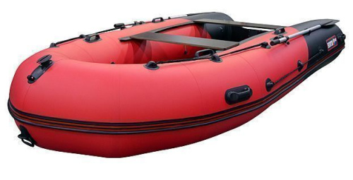 Лодка ПВХ Hunter (Хантер) 380 ПРО красный/чёрный фото 3 Лодка ПВХ Hunter (Хантер) 380 ПРО красный/чёрный фото 3