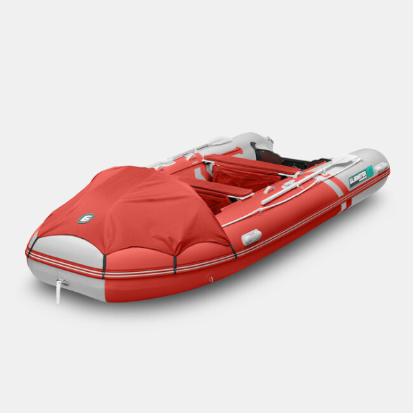 Лодка ПВХ GLADIATOR (Гладиатор) E 450 PRO красный/белый | Мототека