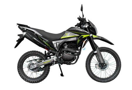 Мотоцикл кроссовый / эндуро Regulmoto (Регулмото) TE (Tour Enduro) PR. 6 скоростей чёрный/зеленый с ПТС