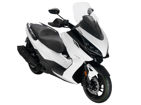 Скутер Zontes (Зонтес) ZT350 - E (ZT1P77MP EFI) 15/14 белый с ПТС | Мототека