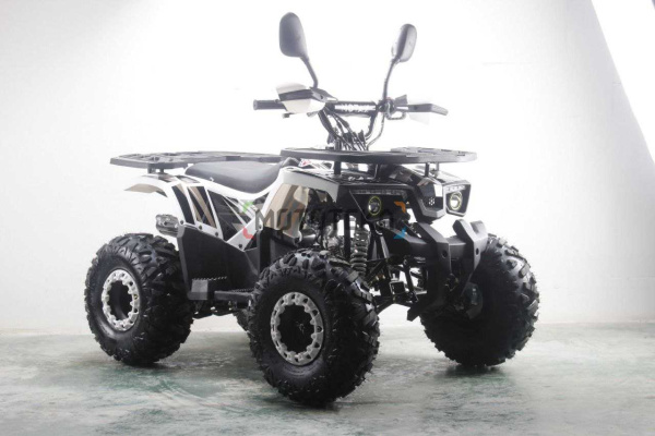 Квадроцикл детский MOTAX (Мотакс) ATV Grizlik Premium 125 белый/серый (машинокомплект) | Мототека