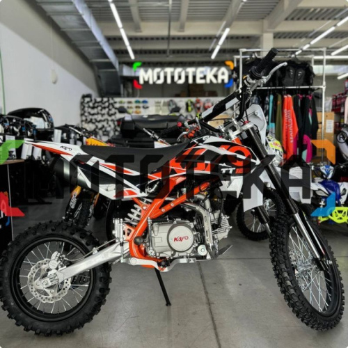 Питбайк KAYO (Кайо) BASIC K125EM 17/14 KRZ (механ. сцепл., эл. стартер 2024 г.) фото 4 Питбайк KAYO (Кайо) BASIC K125EM 17/14 KRZ (механ. сцепл., эл. стартер 2024 г.) фото 4