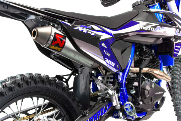 Мотоцикл кроссовый / эндуро Moto Apollo (Мото Аполло) M4 300 (175FMN PR5) синий | Мототека