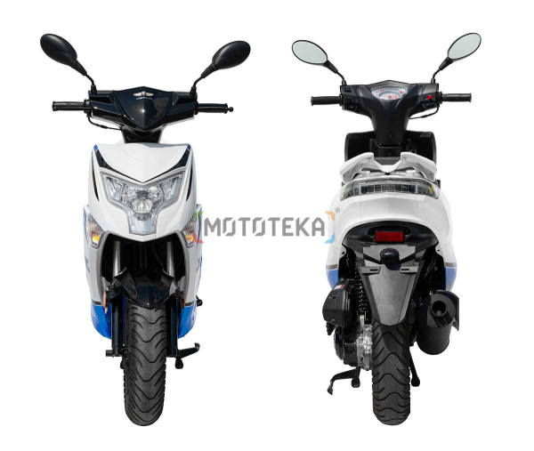 Скутер Regulmoto (Регулмото) EAGLE 50 (LJ80QT - 3L) R12 белый/синий | Мототека