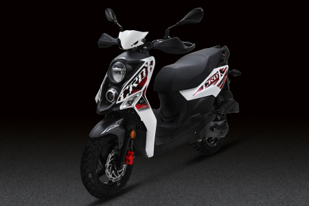 Скутер SYM (Сим) CROX 125 белый с ПТС - купить с доставкой, по выгодной цене в интернет-магазине Мототека