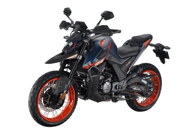 Мотоцикл дорожный Zontes (Зонтес) ZT200 - U1 (4T ZT163ML EFI) 17/17 (2025 г.) синий/оранжевый с ПТС | Мототека