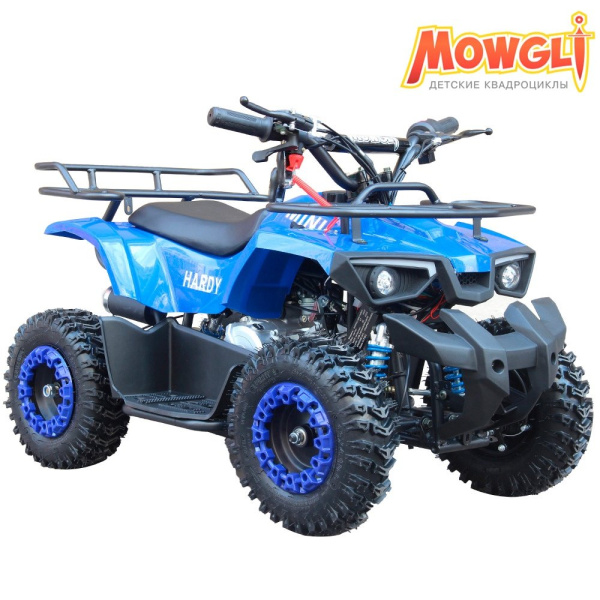 Квадроцикл детский MOWGLI (Маугли) MINI HARDY 4T синий (машинокомплект) | Мототека
