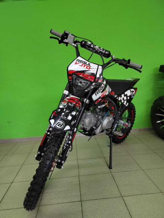 Питбайк Regulmoto (Регулмото) SEVEN MEDALIST 49cc (140) 19/16 чёрный/белый - купить с доставкой, по выгодной цене в интернет-магазине Мототека