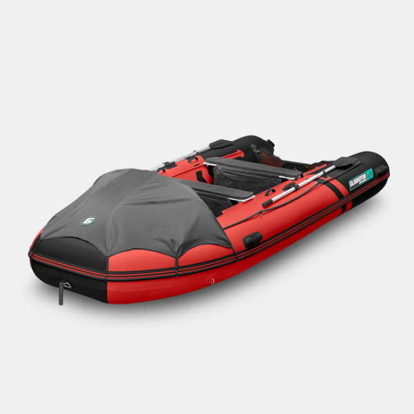 Лодка ПВХ GLADIATOR (Гладиатор) E 450 PRO красный/чёрный | Мототека