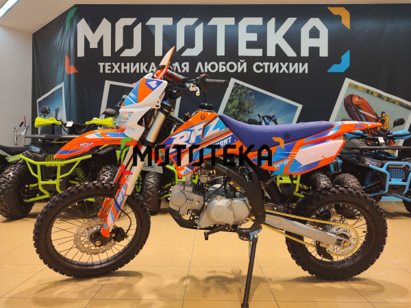 Питбайк Apollo (Аполло) RFZ Start 125 LE с фарой и электростартером 17/14 оранжевый | Мототека Питбайк Apollo (Аполло) RFZ Start 125 LE с фарой и электростартером 17/14 оранжевый | Мототека
