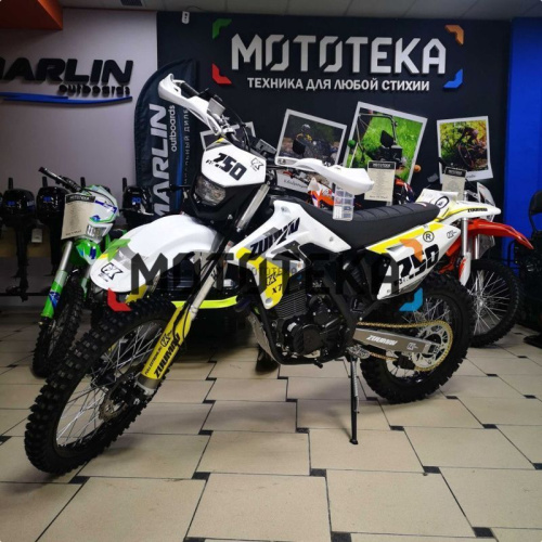 Мотоцикл кроссовый / эндуро Zuumav (Зуумав) FX X7 FXR белый/жёлтый фото 2 Мотоцикл кроссовый / эндуро Zuumav (Зуумав) FX X7 FXR белый/жёлтый фото 2