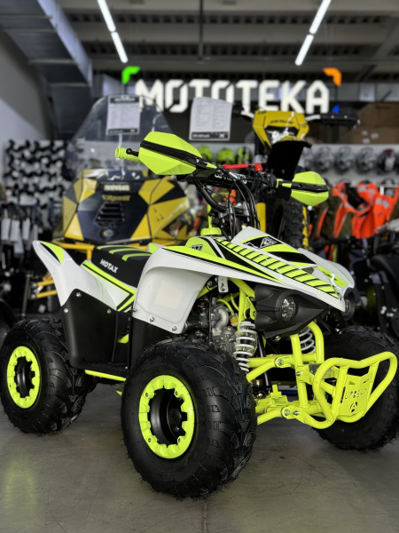 Квадроцикл детский Motax (Мотакс) ATV Mikro 110 белый/зелёный (машинокомплект) | Мототека