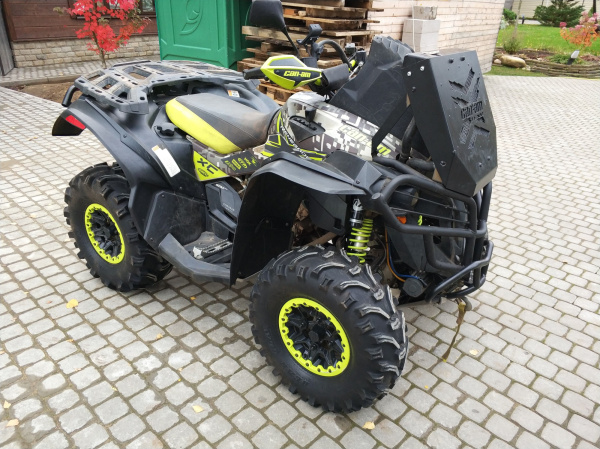 Вынос радиатора черный Can-Am (BRP) Renegade G2 800/1000, 2011-16 | Мототека