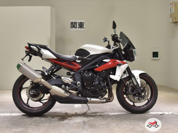 Мотоцикл TRIUMPH Street Triple 2013, БЕЛЫЙ пробег 39813 с ПТС | Мототека