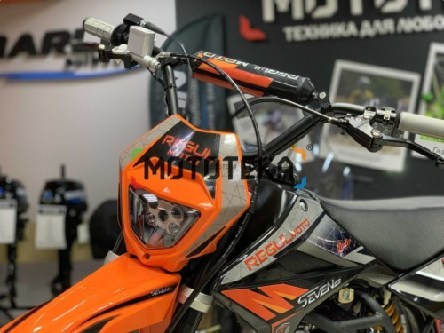 Питбайк Regulmoto (Регулмото) SEVEN PRO 49cc (150) 17/14 чёрный/оранжевый фото 5