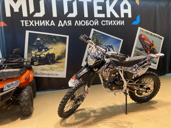 Мотоцикл кроссовый / эндуро BSE (БСЕ) Z10 L Graffiti White (030) | Мототека