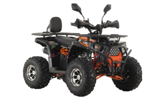 Квадроцикл детский Мотомир ATV ARMIS 125 чёрный/оранжевый (машинокомплект) фото 3