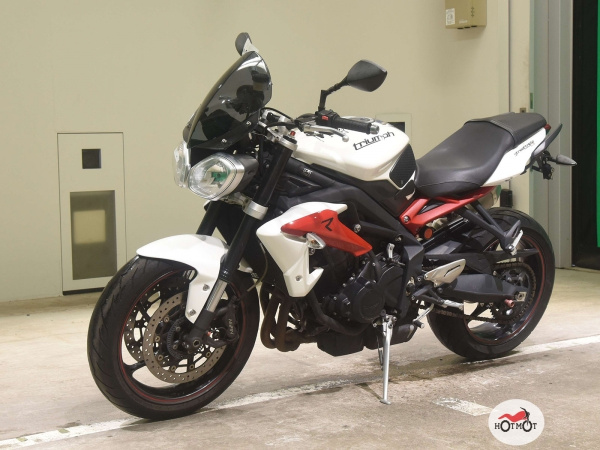 Мотоцикл TRIUMPH Street Triple 2013, БЕЛЫЙ пробег 39813 с ПТС | Мототека
