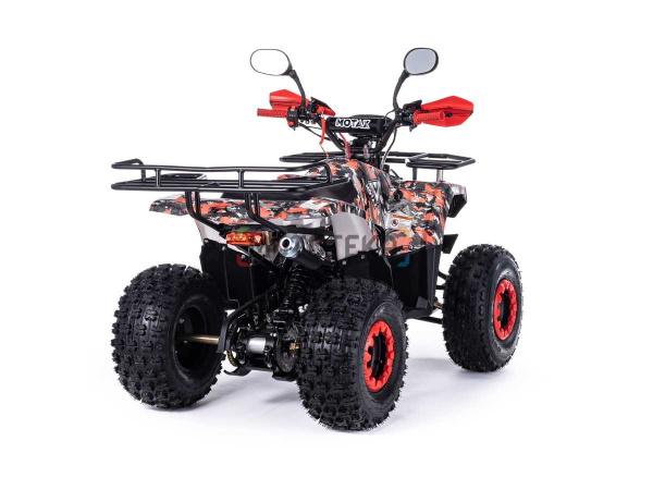 Квадроцикл детский Motax (Мотакс) ATV Grizlik Super LUX 125 красный камуфляж (машинокомплект) | Мототека