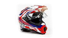 Шлем кроссовый THH TX - 27#1 WHT/RED_BLUE BLADE (M)