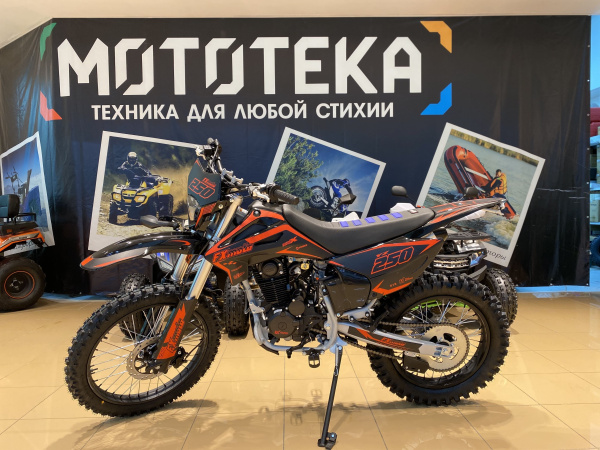Мотоцикл кроссовый / эндуро FXMOTO (ФХМото) YZ - 250 чёрный | Мототека