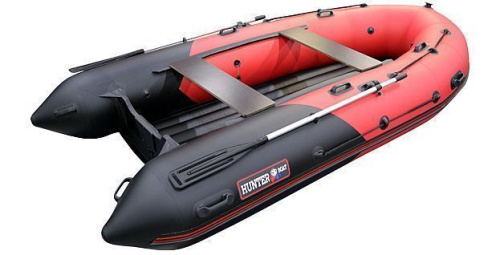 Лодка ПВХ Hunter (Хантер) 380 ПРО красный/чёрный фото 4 Лодка ПВХ Hunter (Хантер) 380 ПРО красный/чёрный фото 4
