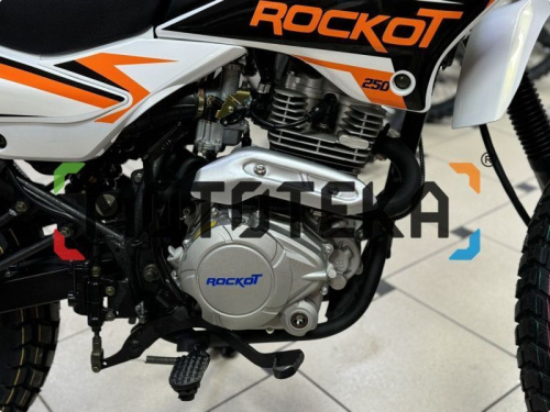 Мотоцикл кроссовый / эндуро ROCKOT (Рокот) ZR250 (белый/оранжевый. 21/18. ЭПТС) фото 11