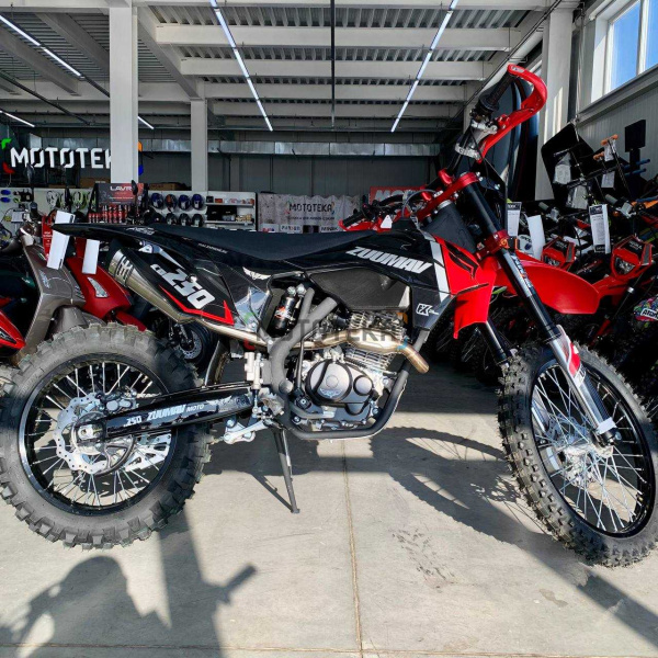 Мотоцикл кроссовый / эндуро Zuumav (Зуумав) K7 FX 250 (CR - 250 CB) чёрный/красный | Мототека