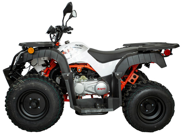 Квадрицикл KAYO (Кайо) AU150 CVT (белый пластик 2024 г.) с ПСМ - купить с доставкой, цены в интернет-магазине Мототека