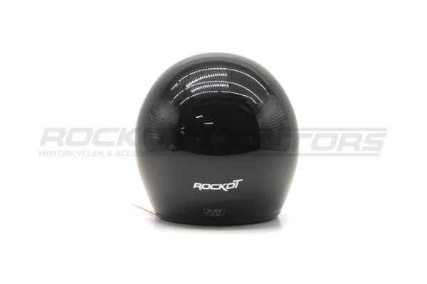 Шлем открытый с козырьком ROCKOT (Рокот) RM-391 Classic Black (L) (черный глянцевый однотонный) | Мототека