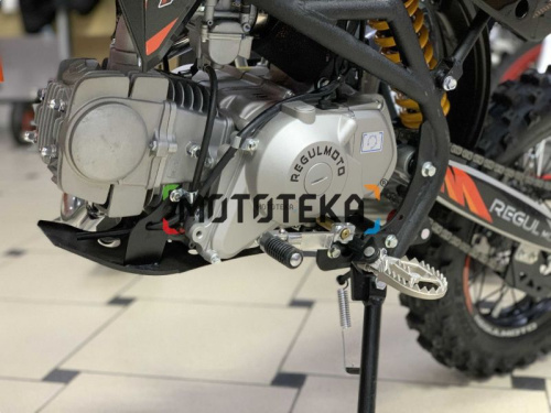 Питбайк Regulmoto (Регулмото) SEVEN PRO 49cc (150) 17/14 чёрный/оранжевый фото 8