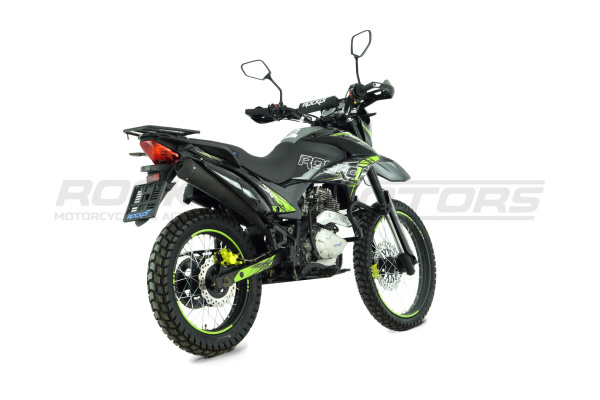 Мотоцикл кроссовый / эндуро ROCKOT (Рокот) XR250 чёрный/зелёный 21/18 с ЭПТС | Мототека