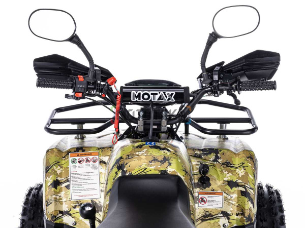Квадроцикл детский Motax (Мотакс) ATV Grizlik Super LUX 125 зелёный камуфляж (машинокомплект) | Мототека