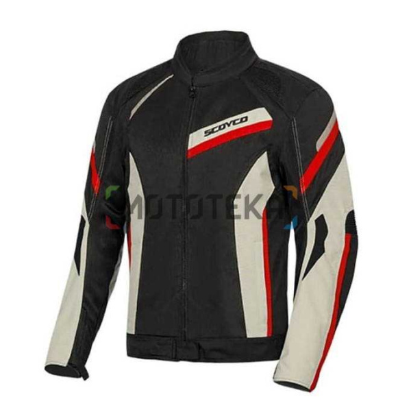 Мотокуртка Scoyco (Скойко) JK100 серый/чёрный/красный XXXXL